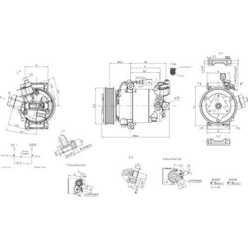 Kompresor klimatizácie 8FK 366 200-501 /HELLA/ - obr. 7
