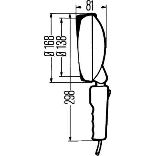 Hľadací svetlomet 1H3 002 456-032 /HELLA/ - obr. 1
