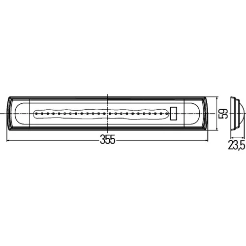 Vnútorné svetlo 2JA 007 373-331 /HELLA/ - obr. 2