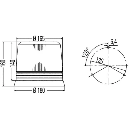 Kontrolka, Poznávacie svetlo 2RL 007 017-051 /HELLA/ - obr. 1