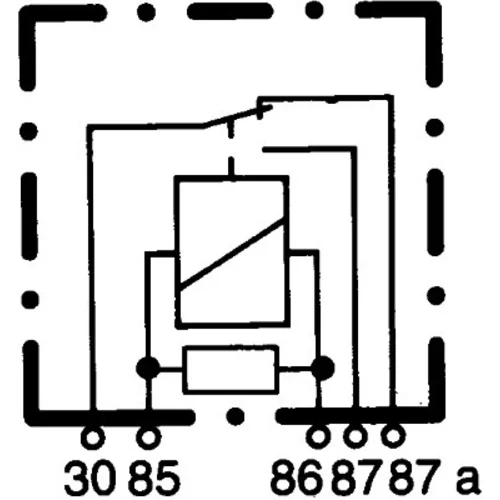 Relé pracovného prúdu 4RD 007 903-007 /HELLA/ - obr. 1