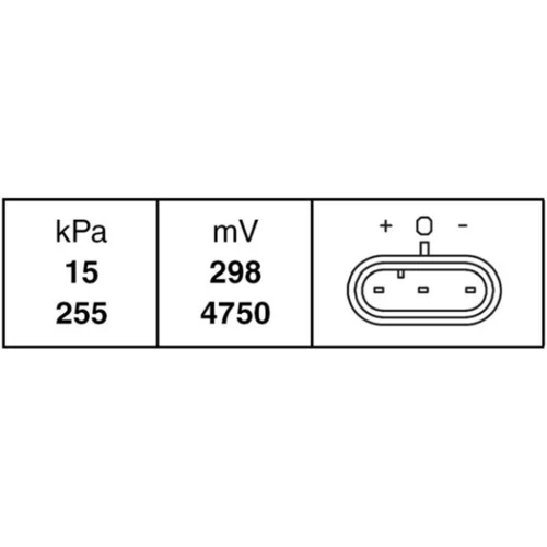 Snímač plniaceho tlaku 6PP 009 400-171 /HELLA/ - obr. 1