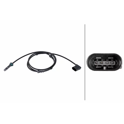 Snímač počtu otáčok kolesa HELLA 6PU 358 216-671