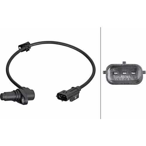 Snímač impulzov kľukového hriadeľa HELLA 6PU 358 381-521
