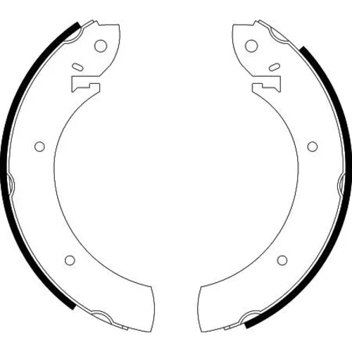Sada brzdových čeľustí 8DB 355 000-551 /HELLA/ - obr. 1