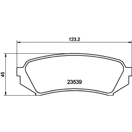 Sada brzdových platničiek kotúčovej brzdy 8DB 355 009-391 /HELLA/ - obr. 3