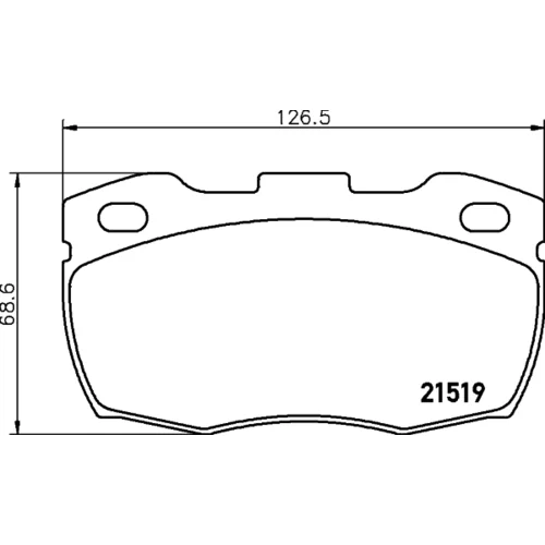 Sada brzdových platničiek kotúčovej brzdy 8DB 355 012-871 /HELLA/ - obr. 3