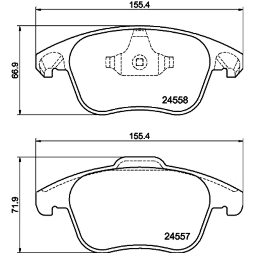Sada brzdových platničiek kotúčovej brzdy 8DB 355 015-561 /HELLA/ - obr. 3