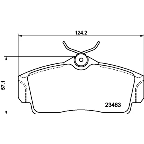 Sada brzdových platničiek kotúčovej brzdy 8DB 355 018-441 /HELLA/ - obr. 3