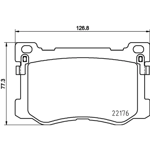 Sada brzdových platničiek kotúčovej brzdy 8DB 355 025-271 /HELLA/ - obr. 3