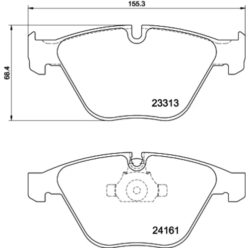 Sada brzdových platničiek kotúčovej brzdy 8DB 355 039-241 /HELLA/ - obr. 3