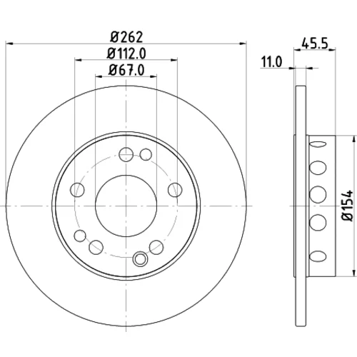 Brzdový kotúč 8DD 355 100-741 /HELLA/ - obr. 3
