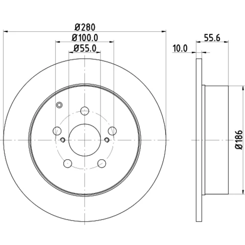 Brzdový kotúč 8DD 355 111-671 /HELLA/ - obr. 3