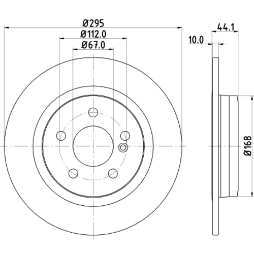 Brzdový kotúč 8DD 355 119-421 /HELLA/ - obr. 3
