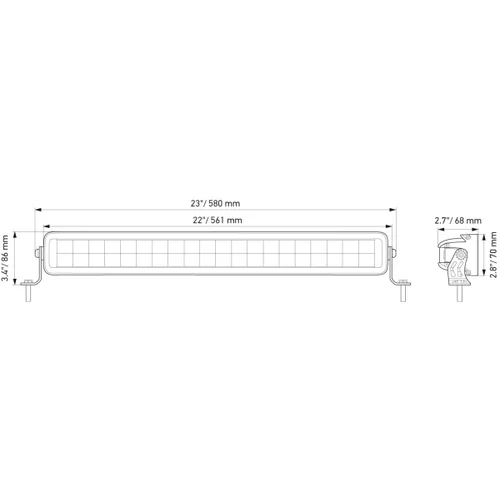 Doplnkový diaľkový svetlomet LED 12/24V 11000lm 5700K /HELLA/ - obr. 2