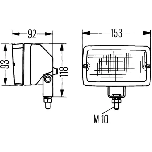 Pracovný svetlomet 1GA 005 060-041 /HELLA/ - obr. 3