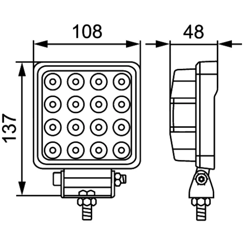 Pracovný svetlomet 1GA 357 106-032 /HELLA/ - obr. 3