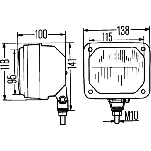 Hlavný svetlomet 1TA 003 570-101 /HELLA/ - obr. 1
