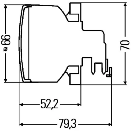 Smerové svetlo 2BA 009 001-077 /HELLA/ - obr. 1
