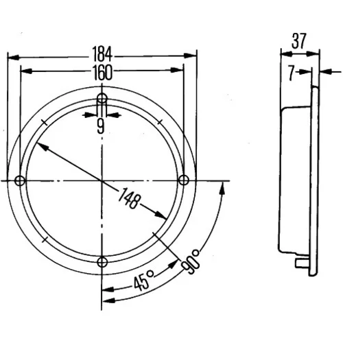 Vnútorné svetlo 2JA 005 590-001 /HELLA/ - obr. 1