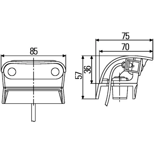 Osvetlenie poznávacej značky 2KA 959 640-601 /HELLA/ - obr. 3