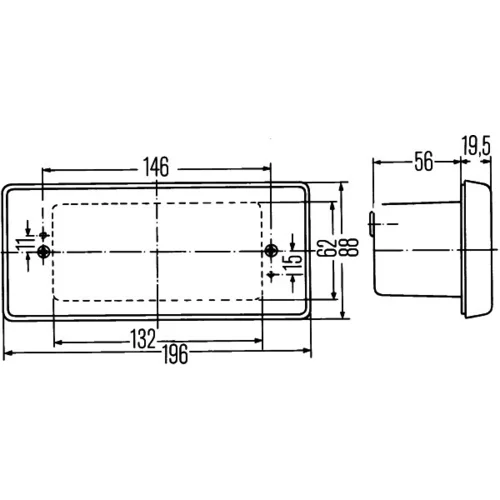 Cúvacie svetlo 2ZR 003 734-041 /HELLA/ - obr. 2