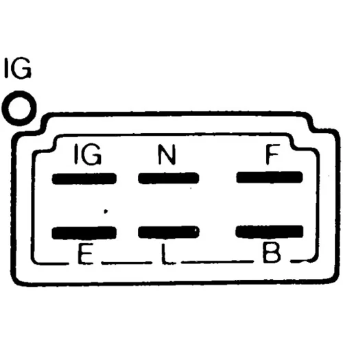 Regulátor alternátora 5DR 004 243-091 /HELLA/ - obr. 2
