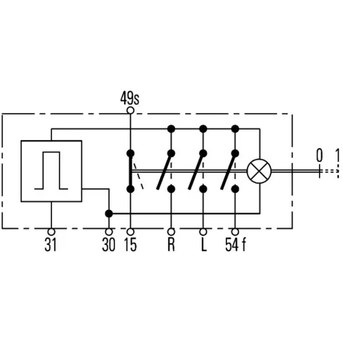 Vypínač výstražných smeroviek 6HD 002 535-031 /HELLA/ - obr. 3