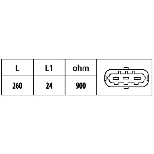 Snímač polohy vačkového hriadeľa 6PU 009 121-891 /HELLA/ - obr. 1