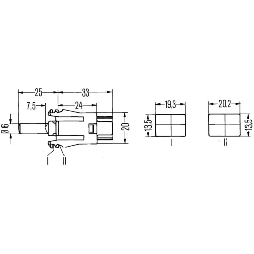 Spínač kontaktu dverí 6ZF 004 229-011 /HELLA/ - obr. 1