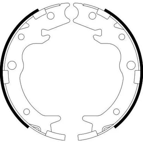 Sada brzd. čeľustí parkov. brzdy 8DA 355 050-621 /HELLA/ - obr. 1