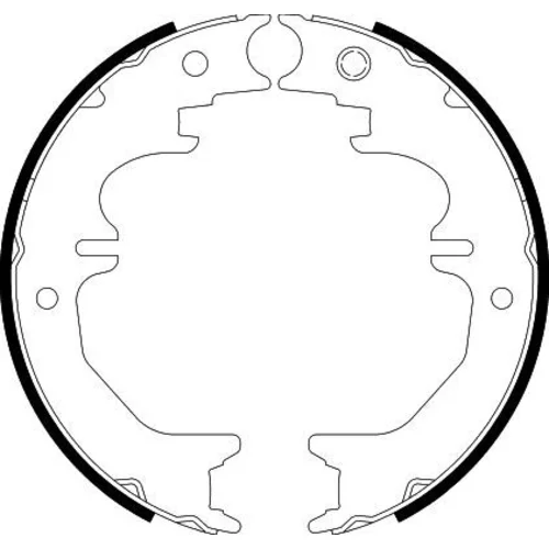 Sada brzd. čeľustí parkov. brzdy 8DA 355 050-711 /HELLA/
