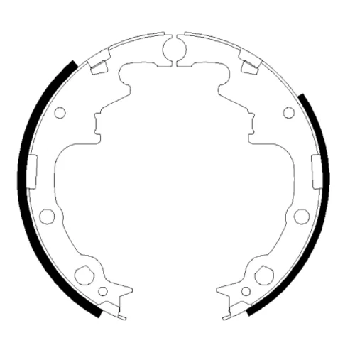 Sada brzdových čeľustí 8DB 355 002-371 /HELLA/ - obr. 1