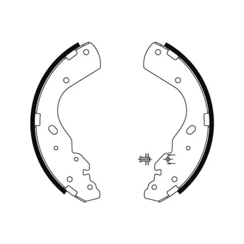 Sada brzdových čeľustí 8DB 355 002-851 /HELLA/ - obr. 1