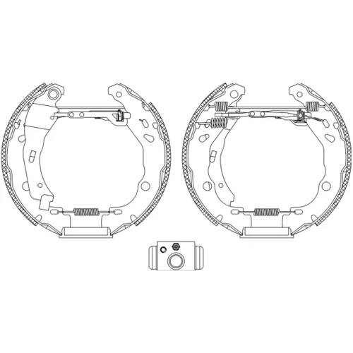 Sada brzdových čeľustí 8DB 355 004-901 /HELLA/ - obr. 1