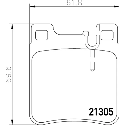 Sada brzdových platničiek kotúčovej brzdy 8DB 355 007-581 /HELLA/ - obr. 3