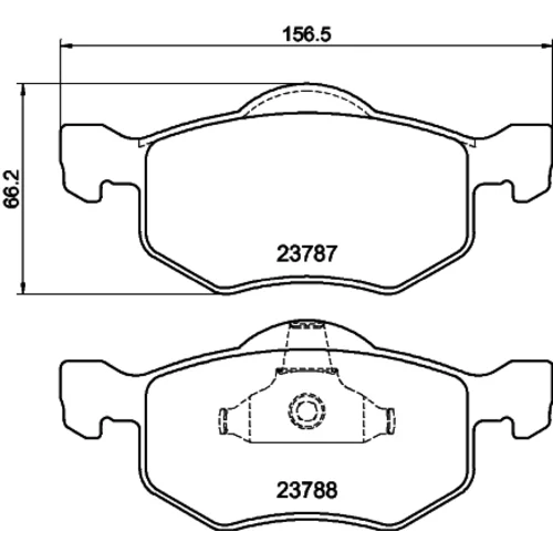 Sada brzdových platničiek kotúčovej brzdy 8DB 355 010-141 /HELLA/ - obr. 3