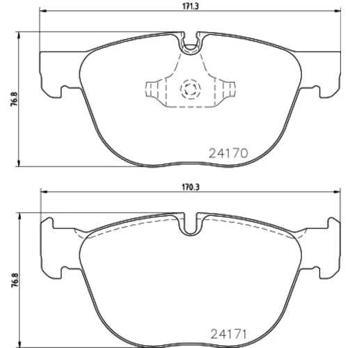 Sada brzdových platničiek kotúčovej brzdy 8DB 355 012-541 /HELLA/ - obr. 3
