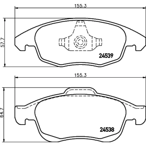 Sada brzdových platničiek kotúčovej brzdy 8DB 355 013-341 /HELLA/ - obr. 3