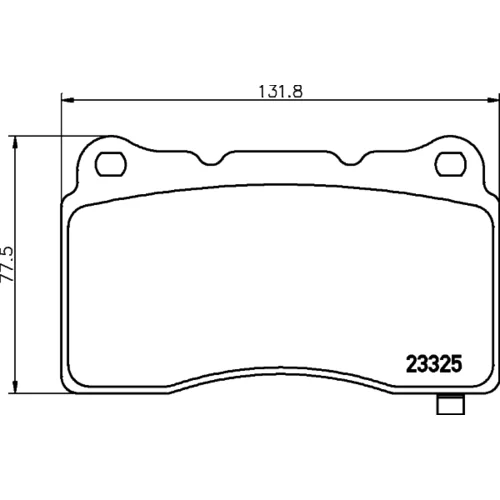 Sada brzdových platničiek kotúčovej brzdy 8DB 355 015-481 /HELLA/ - obr. 3