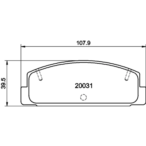 Sada brzdových platničiek kotúčovej brzdy 8DB 355 016-761 /HELLA/ - obr. 3