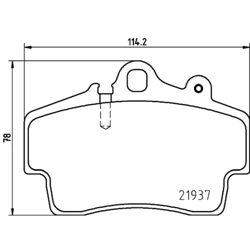 Sada brzdových platničiek kotúčovej brzdy 8DB 355 018-471 /HELLA/ - obr. 3