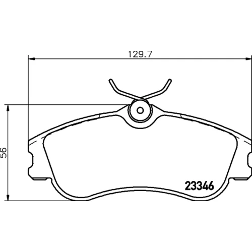 Sada brzdových platničiek kotúčovej brzdy 8DB 355 018-541 /HELLA/ - obr. 3