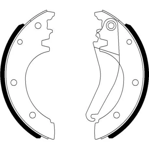 Sada brzdových čeľustí 8DB 355 022-081 /HELLA/ - obr. 1
