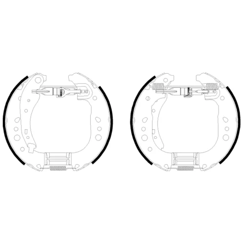 Sada brzdových čeľustí 8DB 355 022-571 /HELLA/ - obr. 1