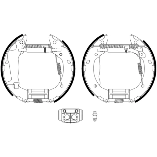 Sada brzdových čeľustí 8DB 355 022-611 /HELLA/ - obr. 1