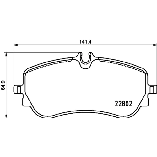 Sada brzdových platničiek kotúčovej brzdy 8DB 355 037-751 /HELLA/