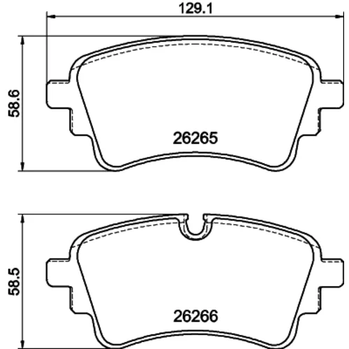 Sada brzdových platničiek kotúčovej brzdy 8DB 355 040-941 /HELLA/ - obr. 3