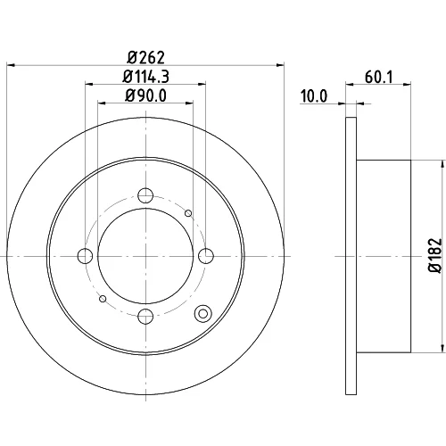 Brzdový kotúč 8DD 355 107-331 /HELLA/ - obr. 3