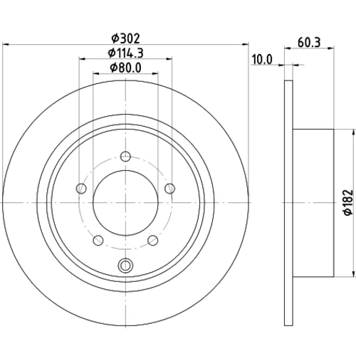 Brzdový kotúč 8DD 355 115-491 /HELLA/ - obr. 3